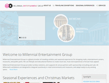 Tablet Screenshot of millennialexhibitions.com